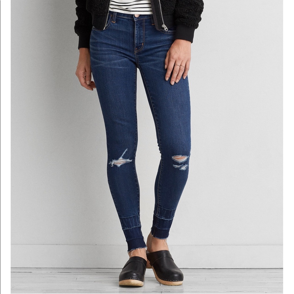 AE ripped jeggings